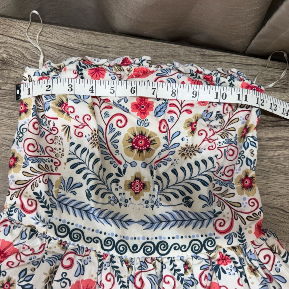 By Anthropologie Forever That Girl Ruffle Tube Mini Dress size xs - Picture 6 of 10